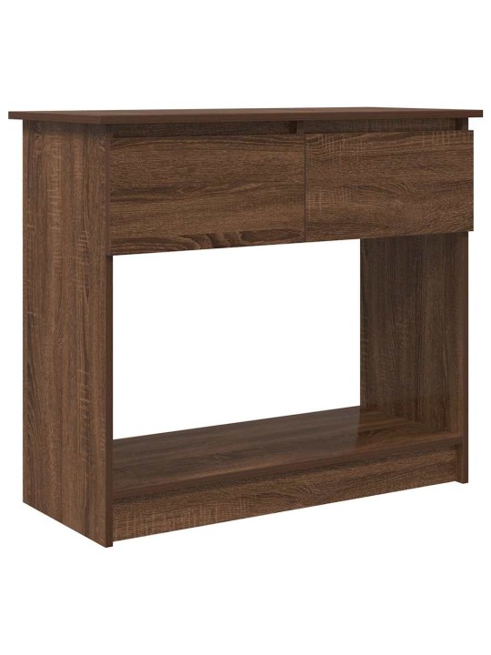 Konzolový stolek se zásuvkami dub hnědý 85,5x38,5x74,5 cm