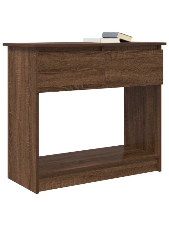 Konzolový stolek se zásuvkami dub hnědý 85,5x38,5x74,5 cm