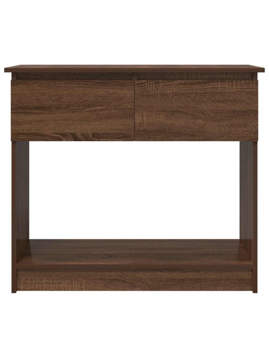 Konzolový stolek se zásuvkami dub hnědý 85,5x38,5x74,5 cm