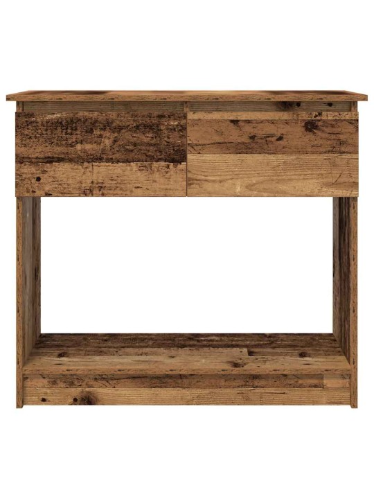 Konzolový stolek se zásuvkami staré dřevo 85,5x38,5x74,5 cm