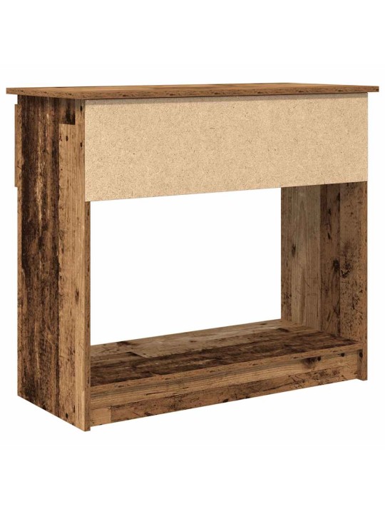 Konzolový stolek se zásuvkami staré dřevo 85,5x38,5x74,5 cm