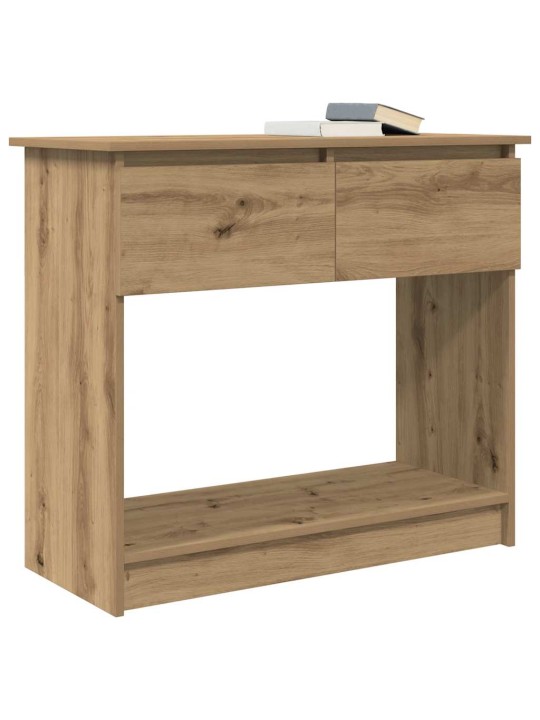 Konzolový stolek se zásuvkami dub artisan 85,5x38,5x74,5 cm