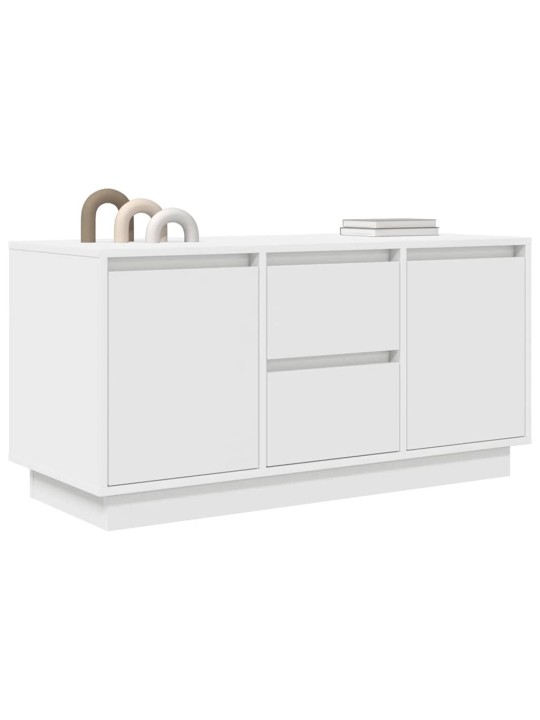 Tv skříňka s led osvětlením bílá 100x41x50 cm