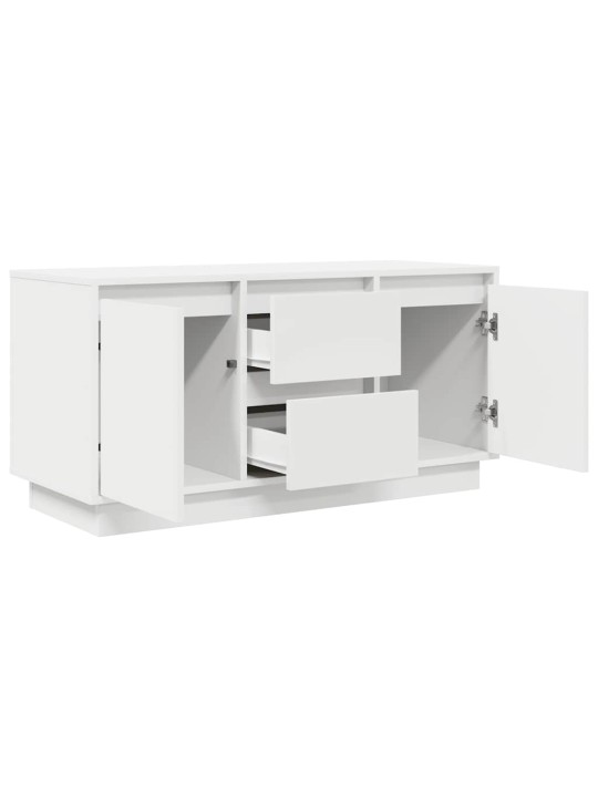 Tv skříňka s led osvětlením bílá 100x41x50 cm