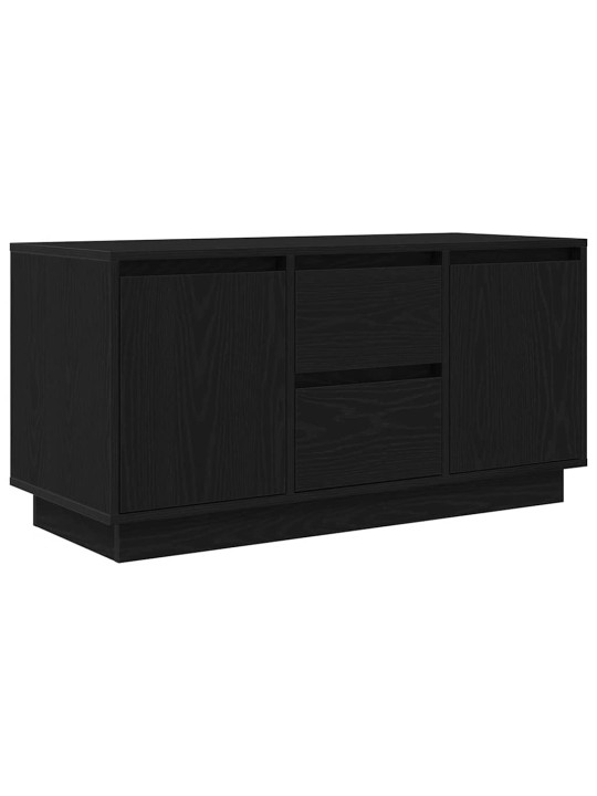 Tv skříňka s led osvětlením černý dub 100x41x50 cm
