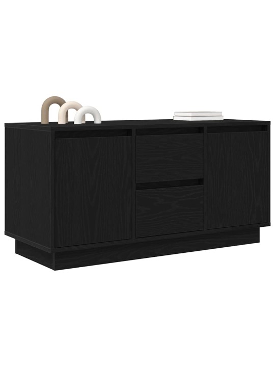 Tv skříňka s led osvětlením černý dub 100x41x50 cm