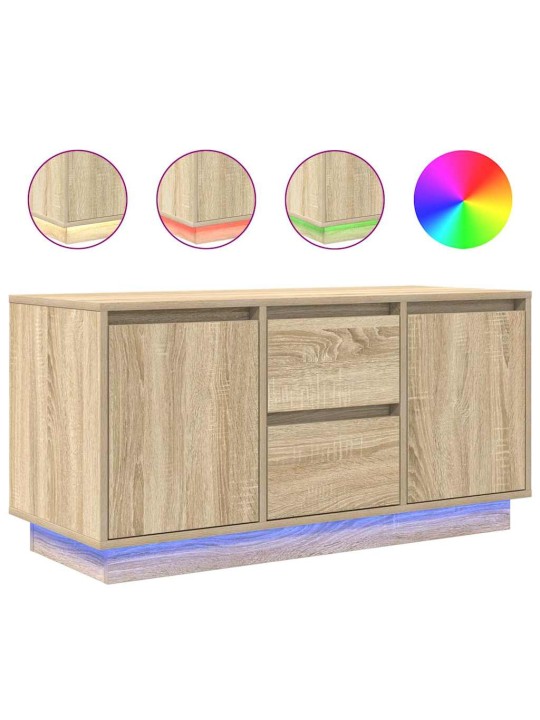 Tv skříňka s led osvětlením dub sonoma 100x41x50 cm