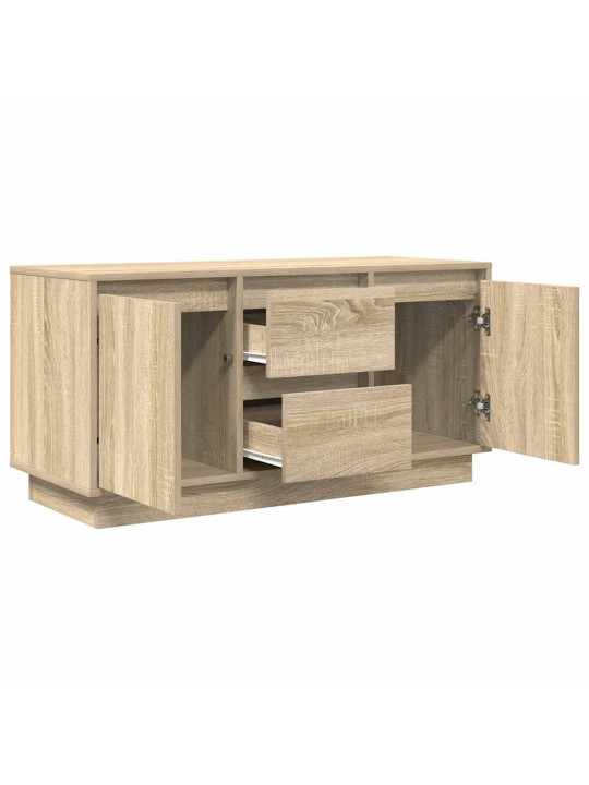 Tv skříňka s led osvětlením dub sonoma 100x41x50 cm