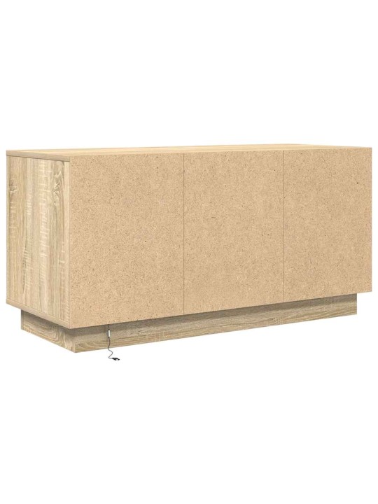 Tv skříňka s led osvětlením dub sonoma 100x41x50 cm