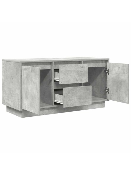 Tv skříňka s led osvětlením betonově šedá 100x41x50 cm