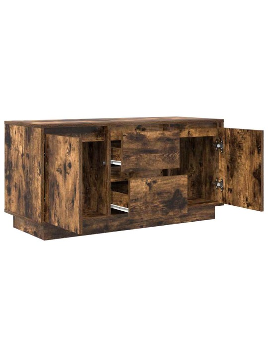 Televizní skříňka s led světly kouřový dub 100x41x50 cm