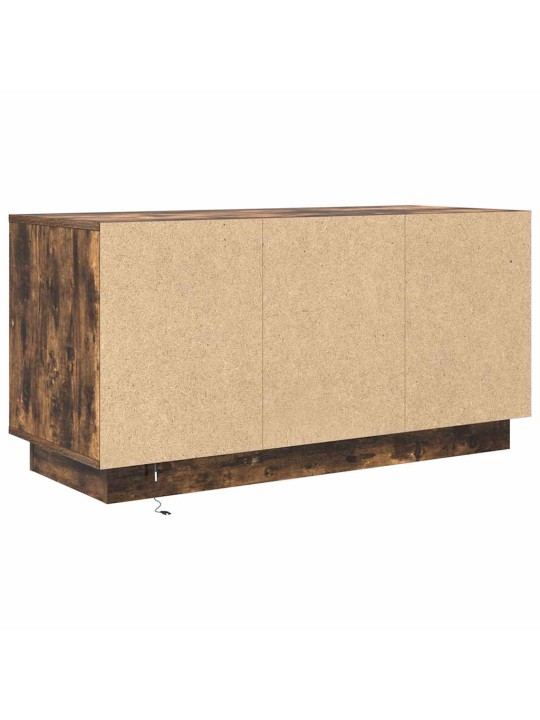 Televizní skříňka s led světly kouřový dub 100x41x50 cm