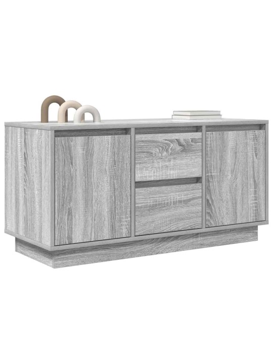 Tv skříňka s led světly šedý sonoma 100x41x50 cm
