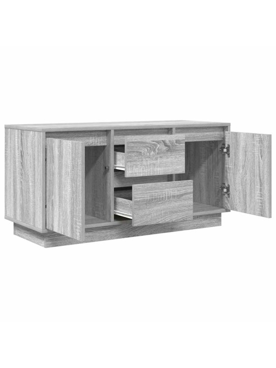 Tv skříňka s led světly šedý sonoma 100x41x50 cm