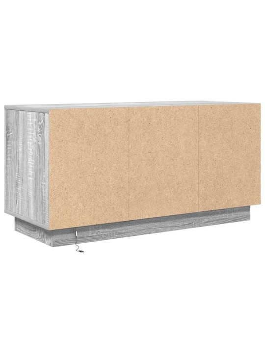 Tv skříňka s led světly šedý sonoma 100x41x50 cm