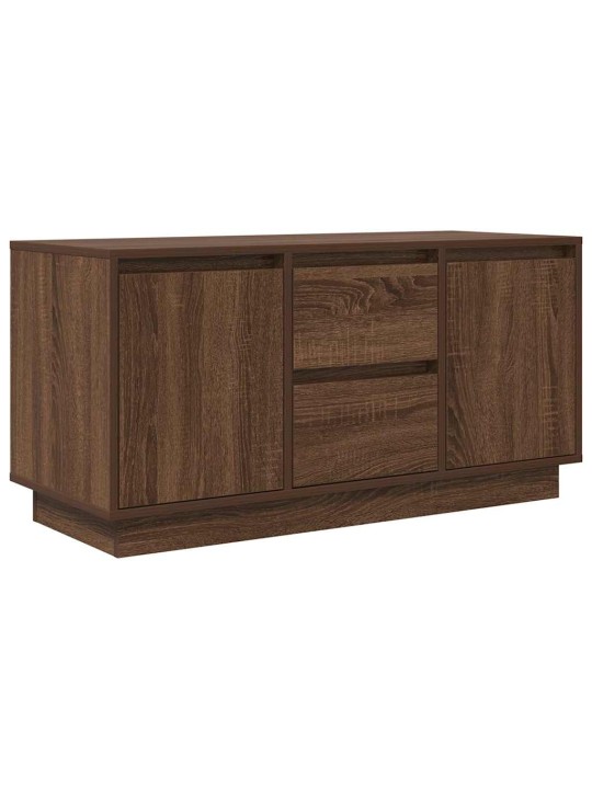 Tv skříňka s led osvětlením dub hnědý 100x41x50 cm
