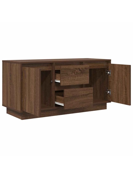Tv skříňka s led osvětlením dub hnědý 100x41x50 cm