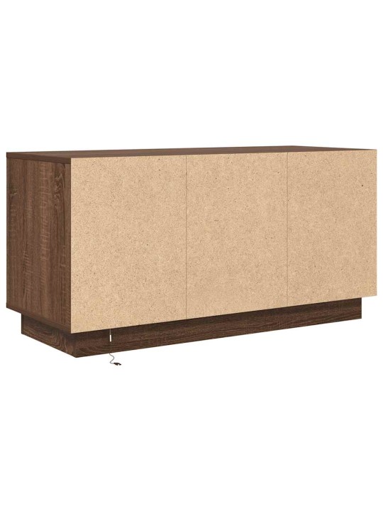 Tv skříňka s led osvětlením dub hnědý 100x41x50 cm