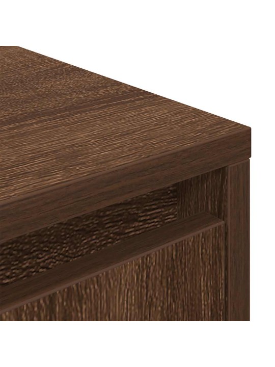 Tv skříňka s led osvětlením dub hnědý 100x41x50 cm