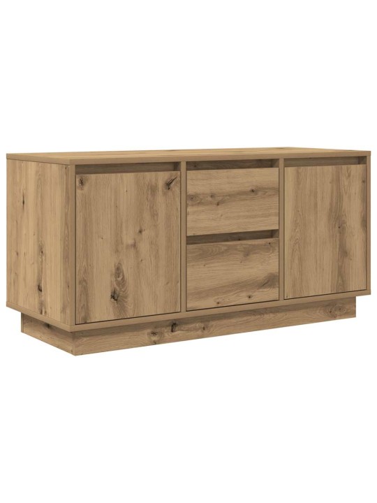 Tv skříňka s led osvětlením dub artisan 100x41x50 cm
