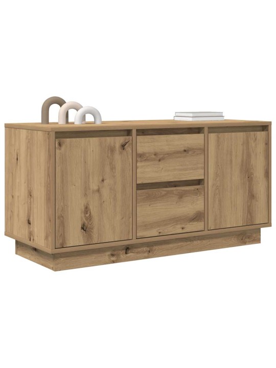 Tv skříňka s led osvětlením dub artisan 100x41x50 cm