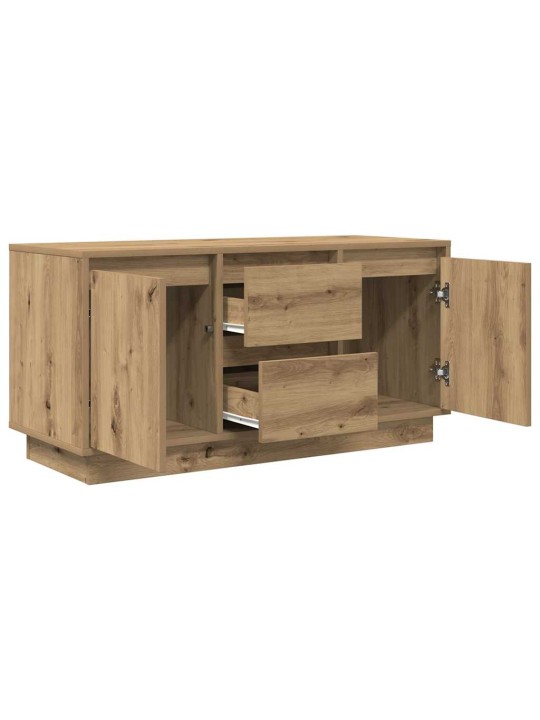 Tv skříňka s led osvětlením dub artisan 100x41x50 cm