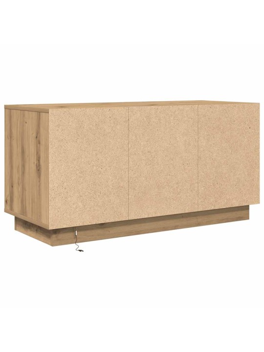 Tv skříňka s led osvětlením dub artisan 100x41x50 cm