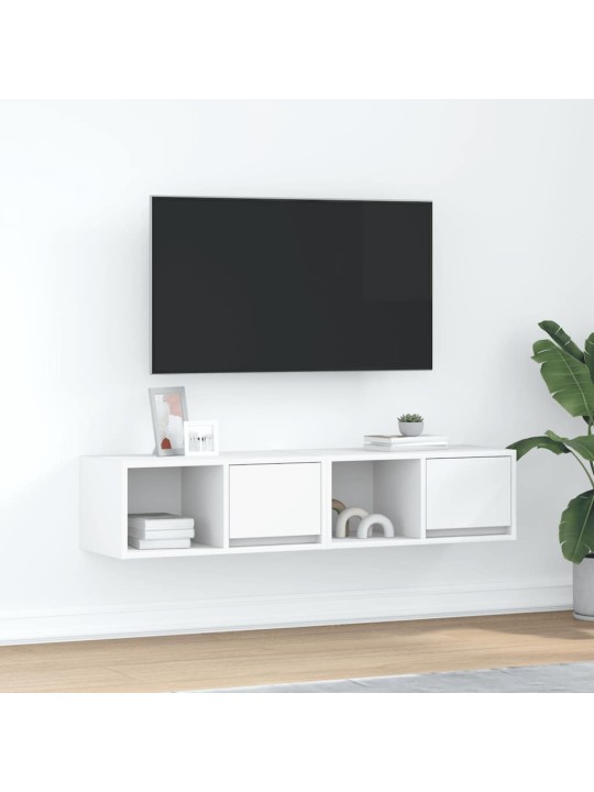 Tv skříňky 2 ks bílá 60x31x25,5 cm dřevěná konstrukce