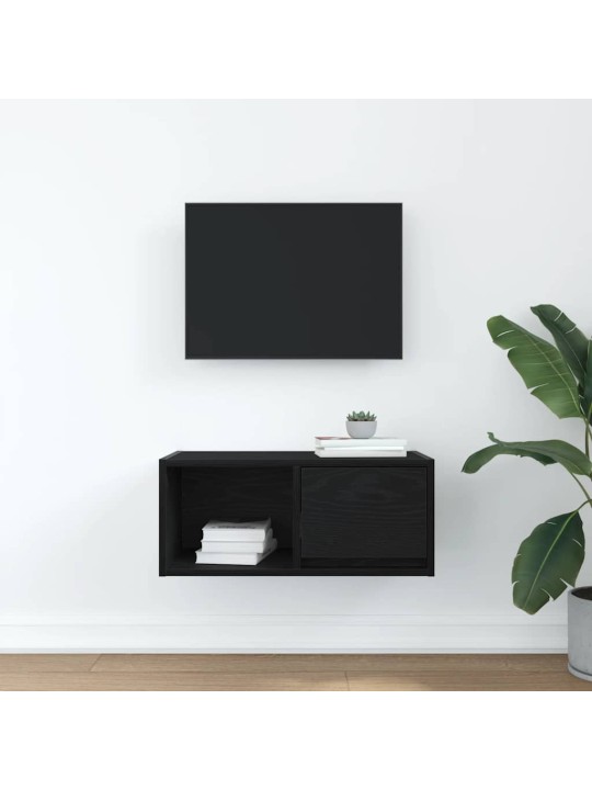 Tv skříňka černý dub 60x31x25,5 cm dřevěná konstrukce