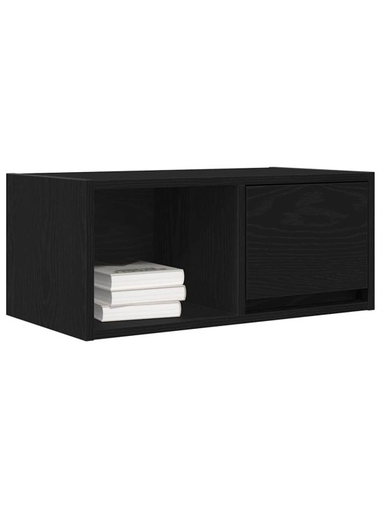 Tv skříňky 2 ks dub černý 60x31x25,5 cm dřevěné konstrukce