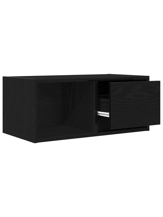Tv skříňky 2 ks dub černý 60x31x25,5 cm dřevěné konstrukce