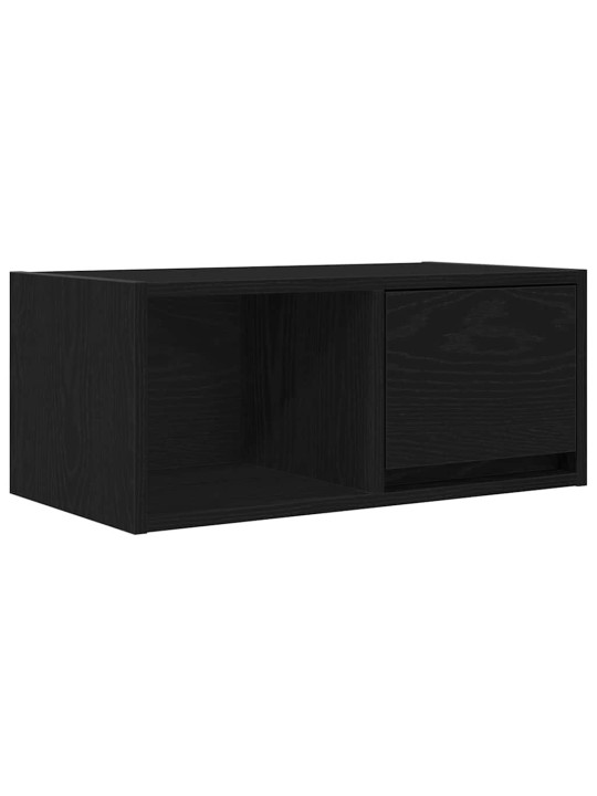 Tv skříňky 2 ks dub černý 60x31x25,5 cm dřevěné konstrukce
