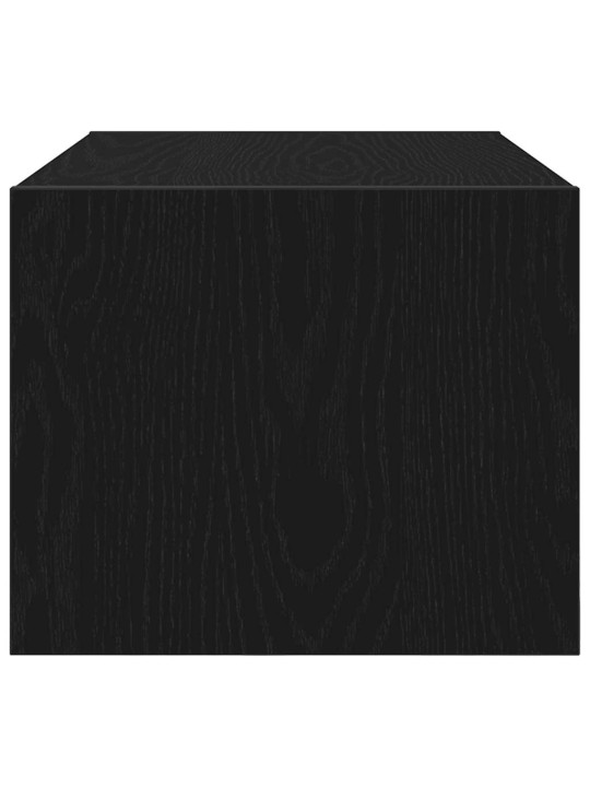 Tv skříňky 2 ks dub černý 60x31x25,5 cm dřevěné konstrukce