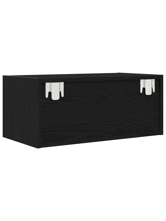 Tv skříňky 2 ks dub černý 60x31x25,5 cm dřevěné konstrukce