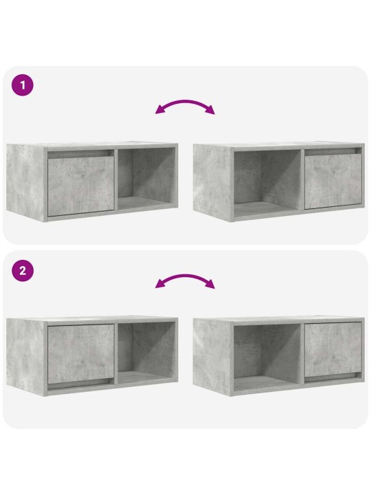 Tv skříňka betonově šedá 60x31x25,5 cm kompozitní dřevo