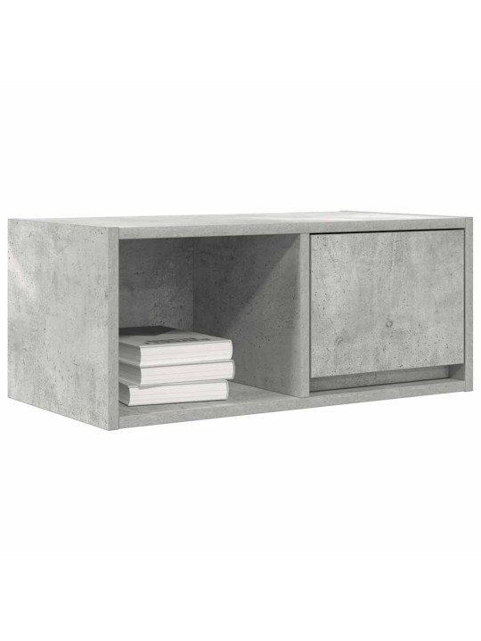 Tv skříňky 2 ks betonová šedá 60x31x25,5 cm dřevěná konstrukce
