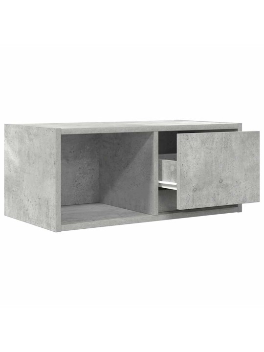 Tv skříňky 2 ks betonová šedá 60x31x25,5 cm dřevěná konstrukce
