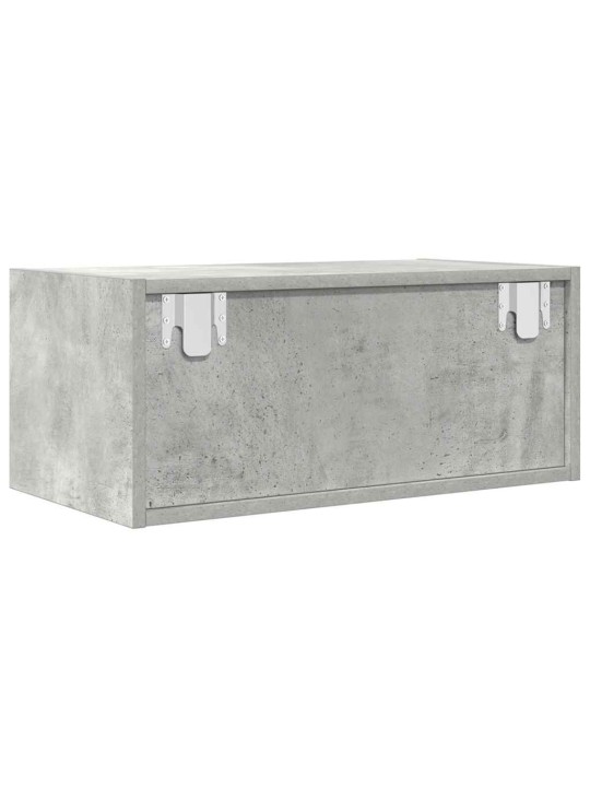 Tv skříňky 2 ks betonová šedá 60x31x25,5 cm dřevěná konstrukce