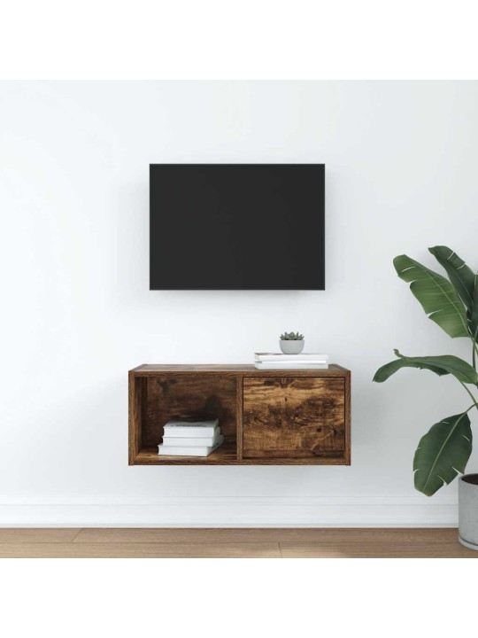 Tv skříňka kouřový dub 60x31x25,5 cm kompozitní dřevo