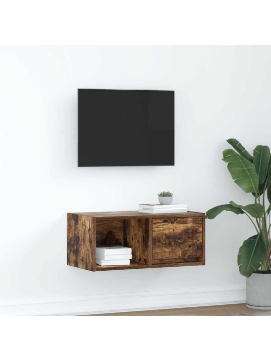 Tv skříňka kouřový dub 60x31x25,5 cm kompozitní dřevo
