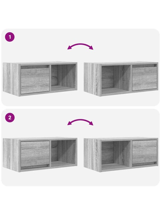 Tv skříňka šedá sonoma 60x31x25,5 cm kompozitní dřevo
