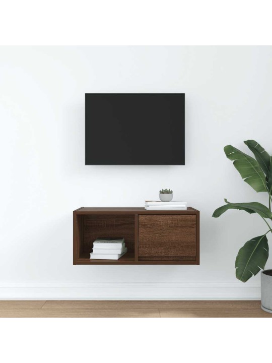 Tv skříňka hnědý dub 60x31x25,5 cm kompozitní dřevo