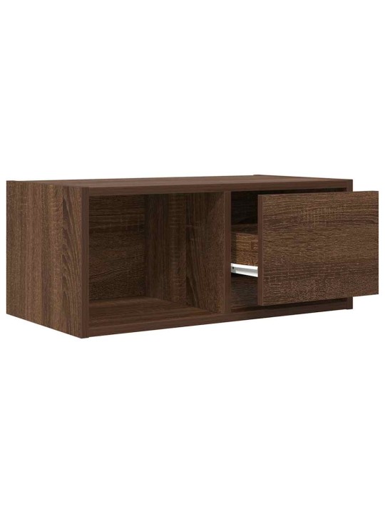 Tv skříňky 2 ks hnědý dub 60x31x25,5 cm dřevěná konstrukce