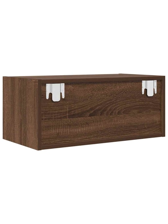 Tv skříňky 2 ks hnědý dub 60x31x25,5 cm dřevěná konstrukce