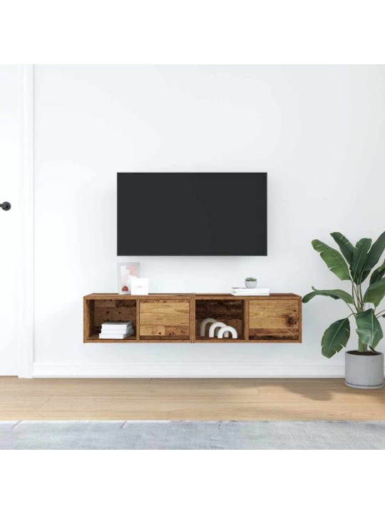 Tv skříňky 2 ks staré dřevo 60x31x25,5 cm dřevěné konstrukce