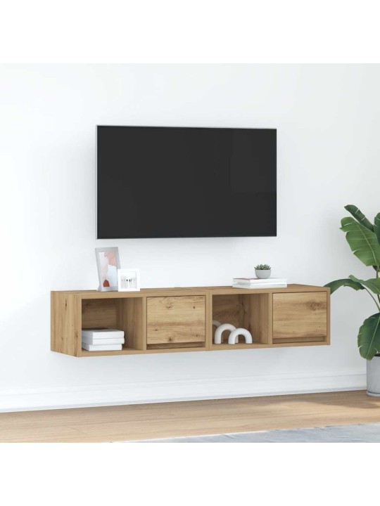 Tv skříňky 2 ks dub artisan 60x31x25,5 cm dřevěné konstrukce