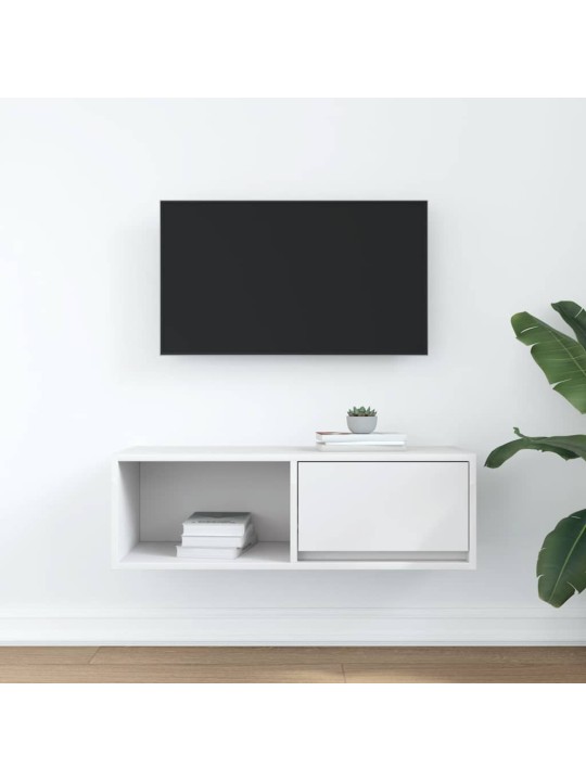 Tv skříňka bílá 80x31x25,5 cm kompozitní dřevo