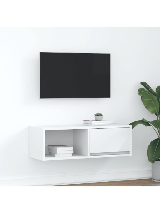 Tv skříňka bílá 80x31x25,5 cm kompozitní dřevo