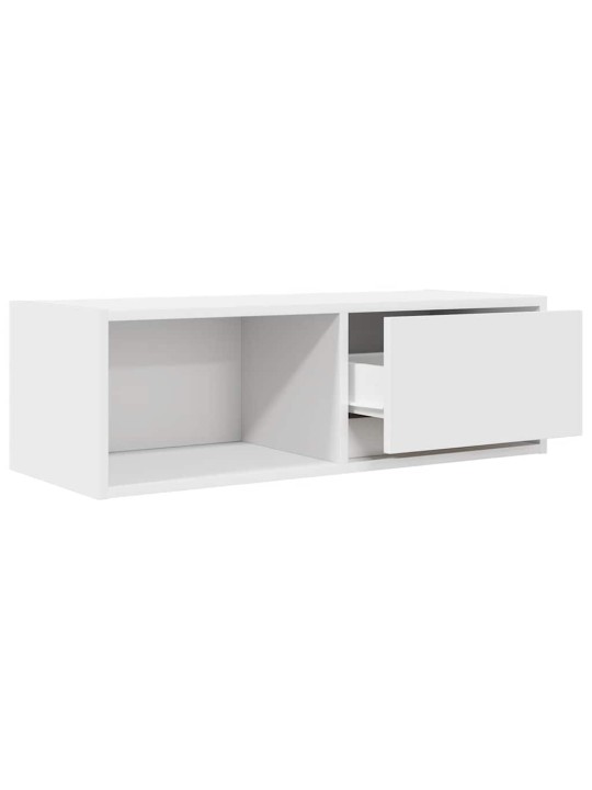 Tv skříňky 2 ks bílá 80x31x25,5 cm dřevěná konstrukce