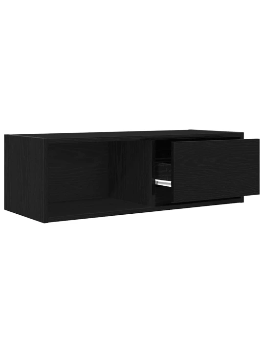 Tv skříňka černý dub 80x31x25,5 cm dřevěná konstrukce